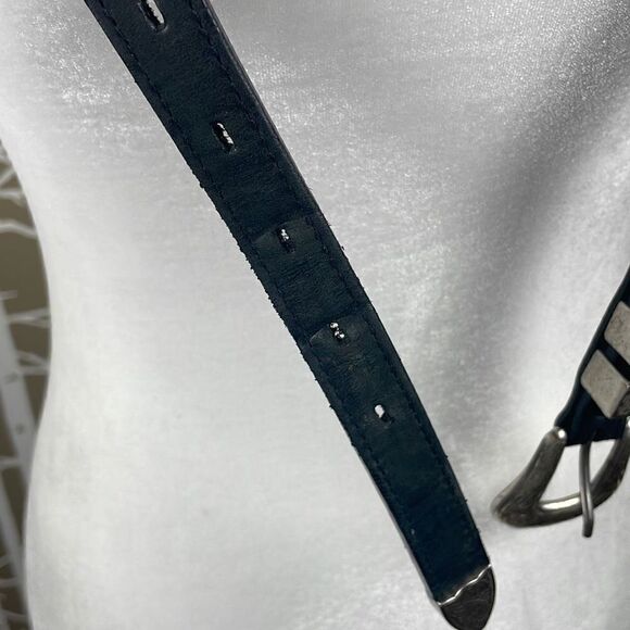 RARE Genuine Vintage Nickles Leather Belt Buffalo Indian Head 40 - Picture 9 of 13